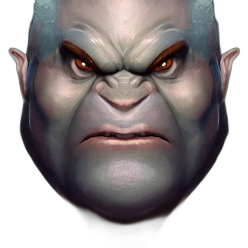 face, mask, creature, staff transparent PNG cut-out