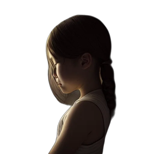 face, mask, dress, hair, concept art, photorealistic, 3d render, comic book art transparent PNG cut-out