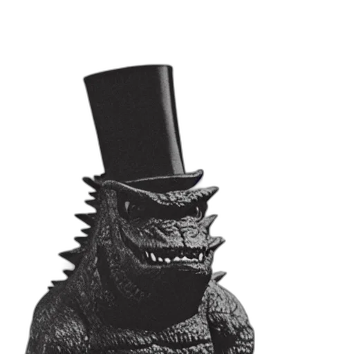 hat, animal, dragon, creature, concept art, 3d render, old, timey transparent PNG cut-out