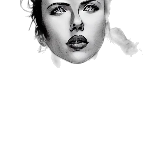 face, mask, crown, photorealistic, pencil sketch, watercolor, cartoon, monochrome transparent PNG cut-out