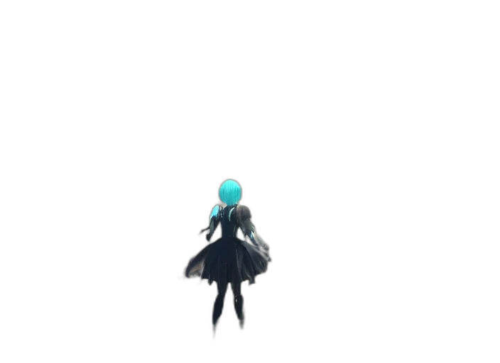 dress, staff, creature, weapon transparent PNG cut-out