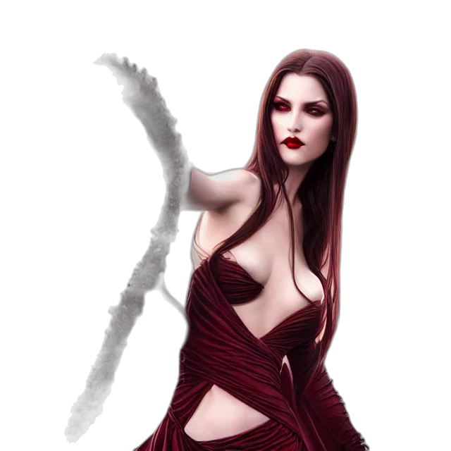 dress, fantasy art, concept art, photorealistic, pixel art, red, dark, monochrome transparent PNG cut-out