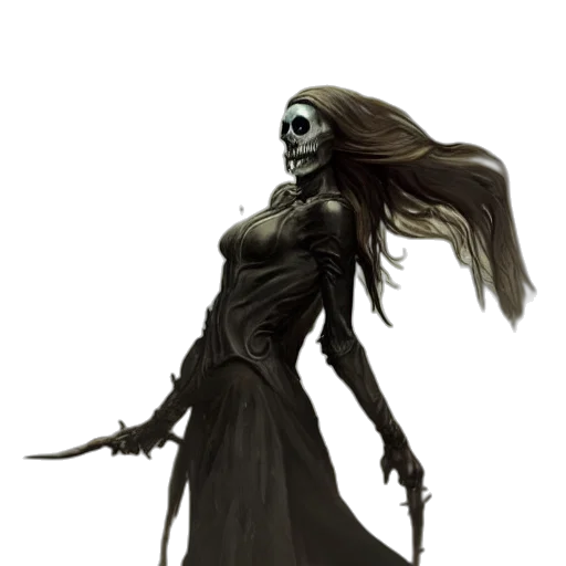 staff, dress, mask, creature transparent PNG cut-out