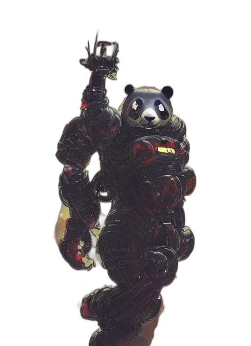 robot, staff, animal, creature transparent PNG cut-out
