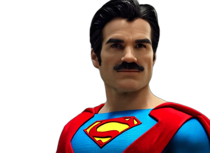 comic book art, photorealistic, 3d render, portrait, super, mario, superman, man transparent PNG cut-out