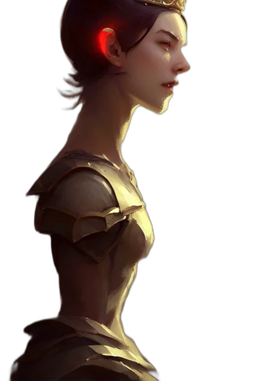 dress, face, robot, crown transparent PNG cut-out