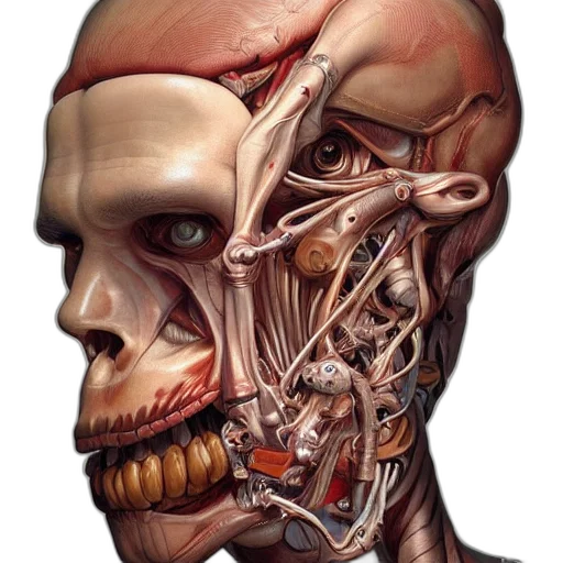 face, mask, robot, creature transparent PNG cut-out