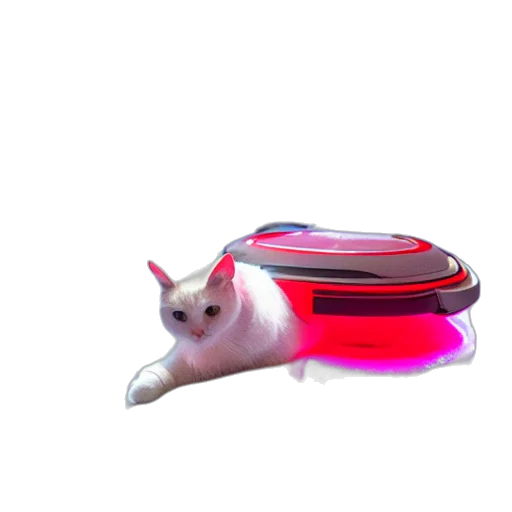 animal, creature, robot, weapon, 3d render, concept art, vaporwave, cyberpunk transparent PNG cut-out