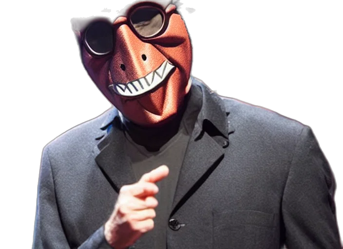mask, jacket, face, robot, 3d render, concept art, photorealistic, cartoon transparent PNG cut-out