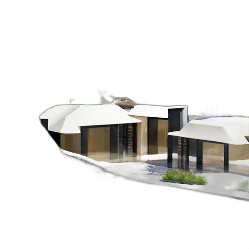 building, 3d render, concept art, photorealistic, architectural, rendering, habitat, desert transparent PNG cut-out