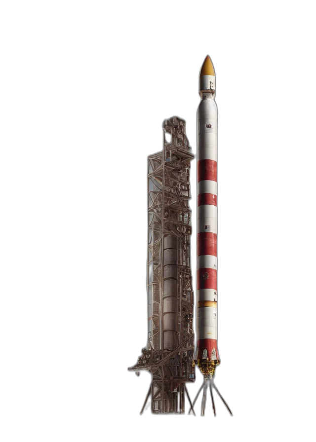 weapon, staff, animal, robot, concept art, 3d render, outer space, epic transparent PNG cut-out