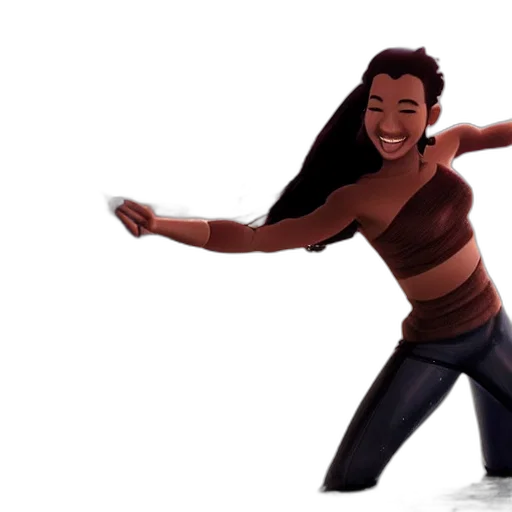 concept art, 3d render, cartoon, comic book art transparent PNG cut-out