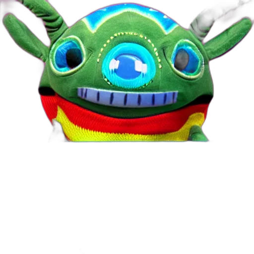mask, creature, robot, dragon, 3d render, concept art, pixel art, stitch transparent PNG cut-out