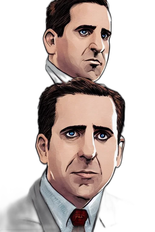 face, comic book art, cartoon, concept art transparent PNG cut-out