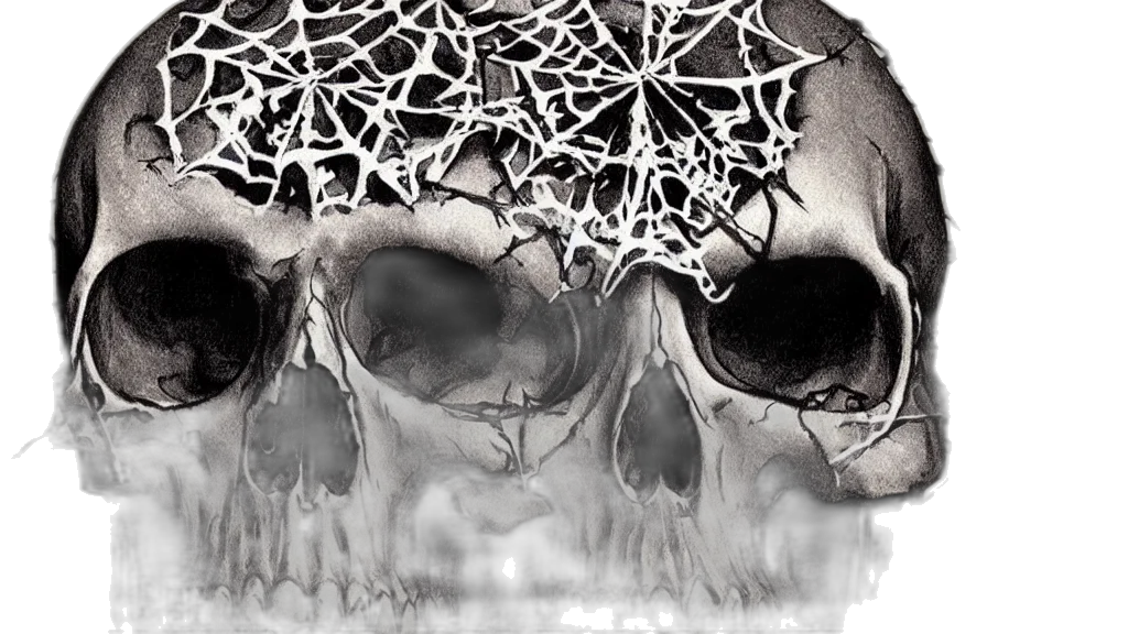 mask, crown, face, hair, 3d render, concept art, photorealistic, skull transparent PNG cut-out