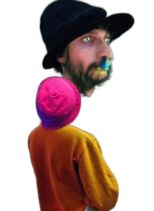 hat, face, jacket, mask, watercolor, photorealistic, concept art, oil painting transparent PNG cut-out