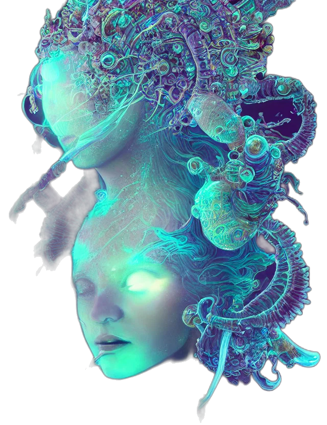 mask, robot, crown, face transparent PNG cut-out