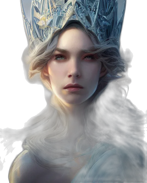 crown, face, hat, mask, fantasy art, concept art, photorealistic, oil painting transparent PNG cut-out