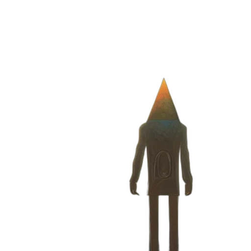 hat, mask, staff, jacket, concept art, 3d render, pixel art, fantasy art transparent PNG cut-out