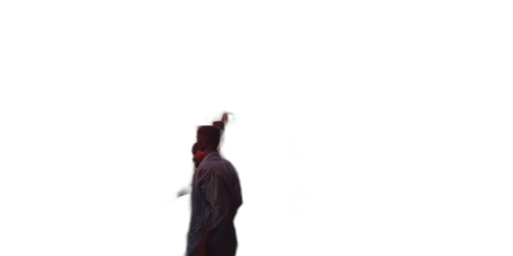 mask, hat, staff, jacket transparent PNG cut-out