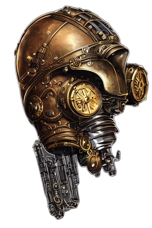 mask, robot, face, weapon transparent PNG cut-out