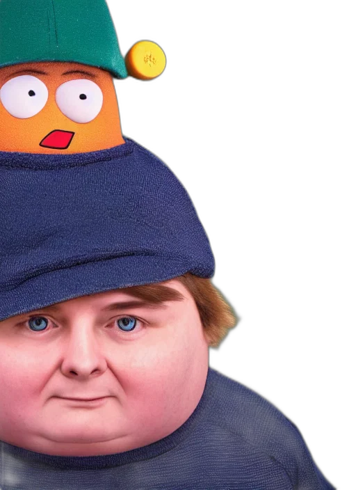hat, face, creature, jacket transparent PNG cut-out