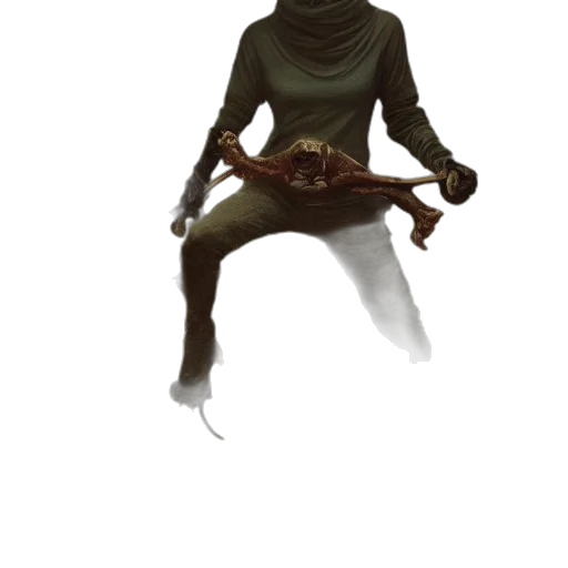 staff, sword, creature, mask transparent PNG cut-out
