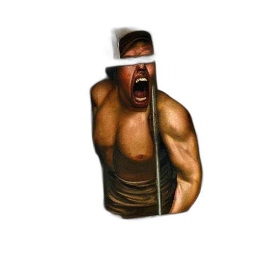 bottle, mask, face, weapon, pixel art, concept art, photorealistic, oil painting transparent PNG cut-out