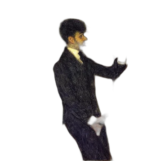 jacket, staff, mask, oil painting, concept art, photorealistic, vaporwave, franz transparent PNG cut-out
