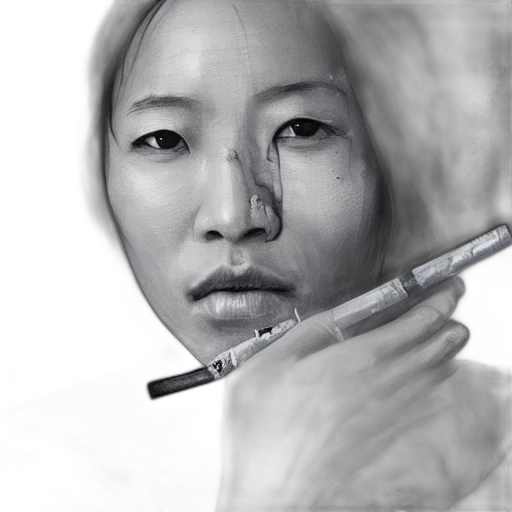 face, photorealistic, oil painting, pencil sketch transparent PNG cut-out
