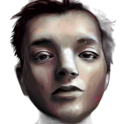 face, mask, robot, creature, photorealistic, concept art, watercolor, oil painting transparent PNG cut-out