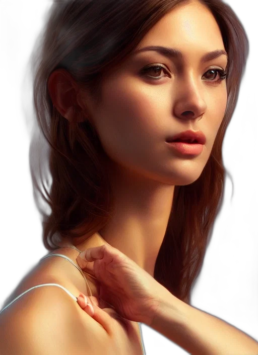 face, jewelry, dress, crown, photorealistic, fantasy art, 3d render, concept art transparent PNG cut-out