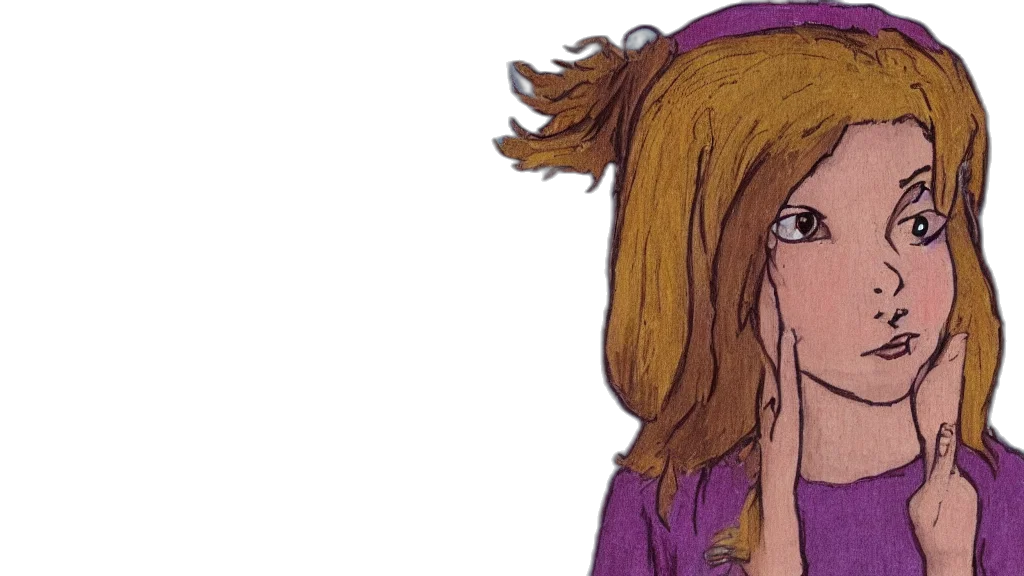 face, hair, mask, anime, cartoon, concept art, watercolor, young transparent PNG cut-out