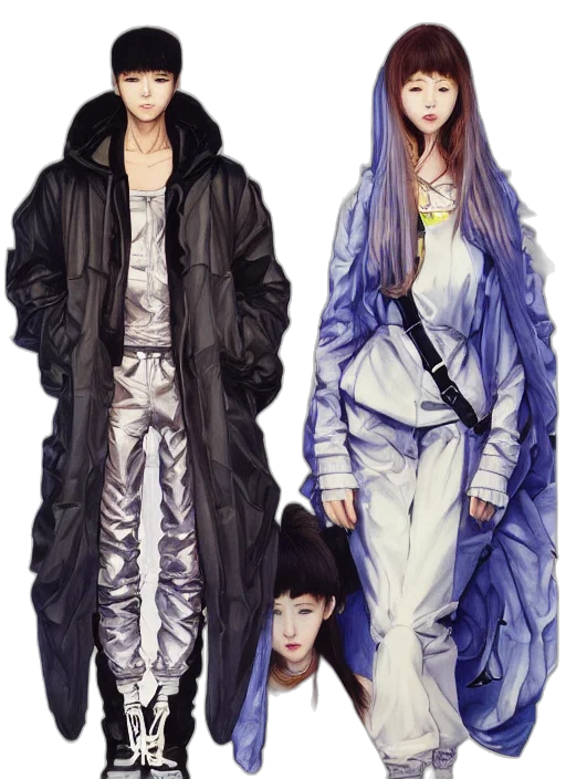 jacket, cyberpunk, concept art, photorealistic transparent PNG cut-out