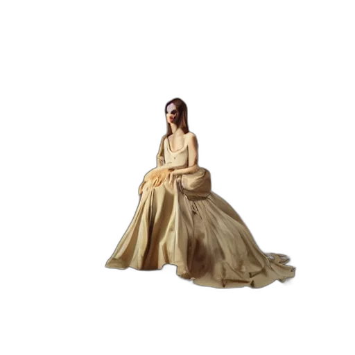 dress, 3d render, concept art, photorealistic transparent PNG cut-out