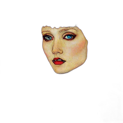 face, mask, jewelry, hat, oil painting, photorealistic, watercolor, pixel art transparent PNG cut-out