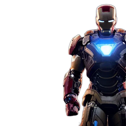 robot, 3d render, concept art, joe transparent PNG cut-out