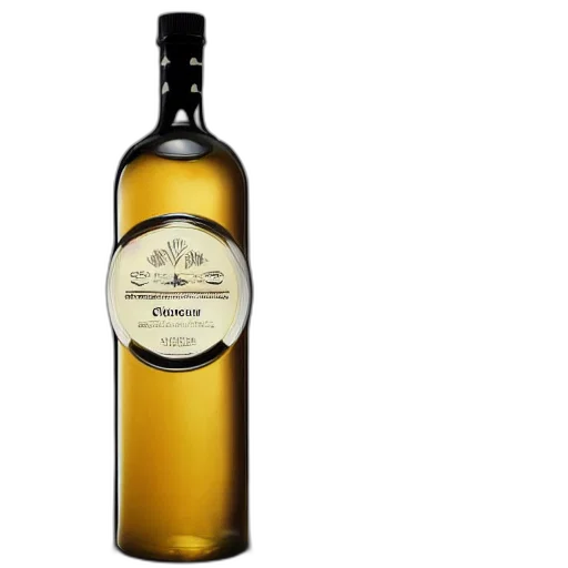 bottle, liqueur, modern, design transparent PNG cut-out