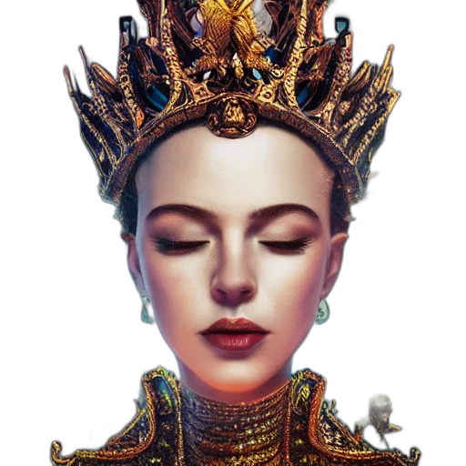 crown, jewelry, face, mask transparent PNG cut-out