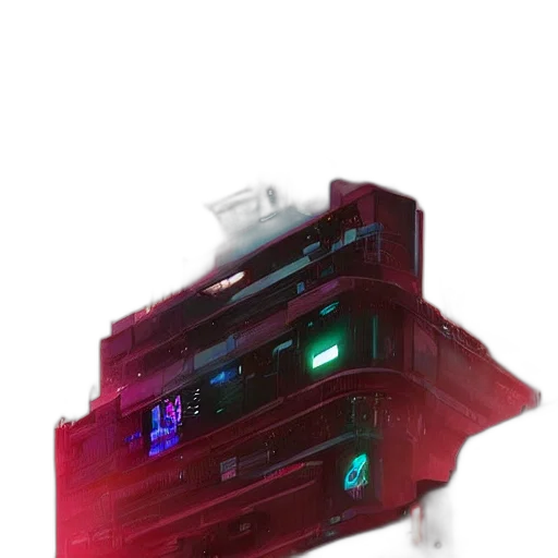 robot, weapon, car, shoes, cyberpunk, concept art, vaporwave, 3d render transparent PNG cut-out