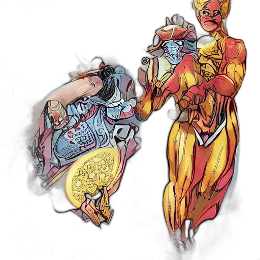 comic book art, concept art, fantasy art, fire transparent PNG cut-out