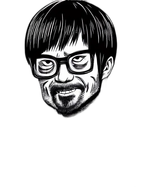 face, staff, cartoon, comic book art transparent PNG cut-out