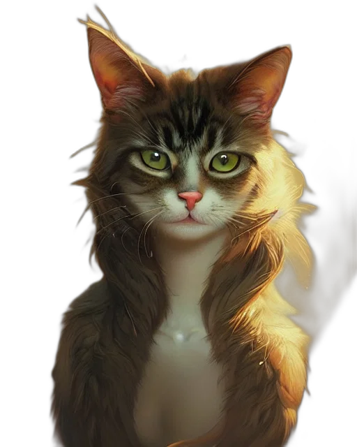 animal, creature, staff, photorealistic, concept art, fantasy art, oil painting, highly transparent PNG cut-out