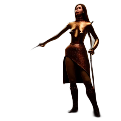staff, sword, weapon, dress transparent PNG cut-out