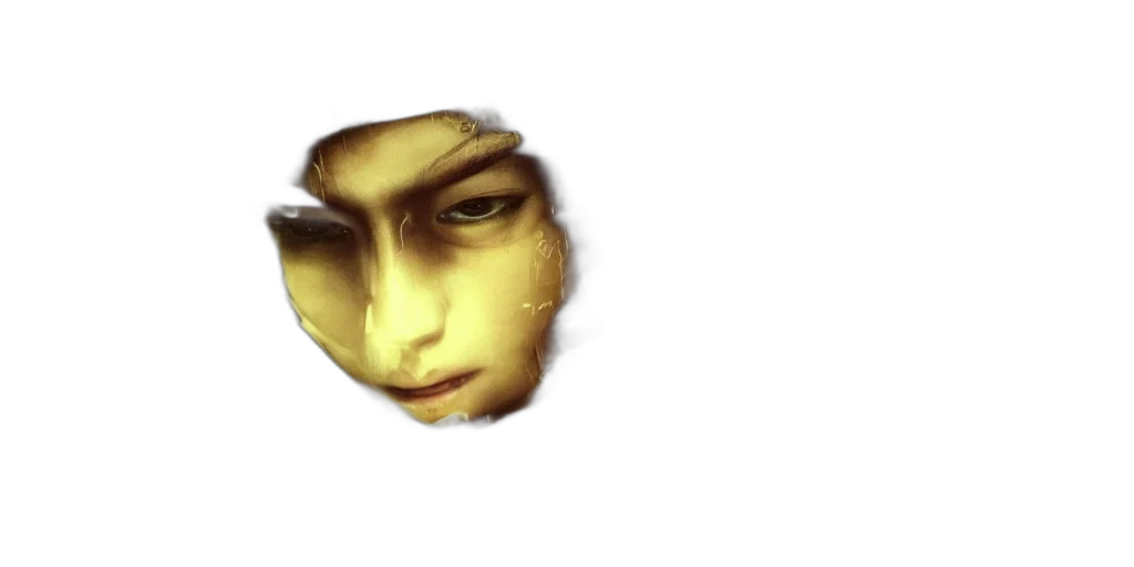face, mask, creature, robot, photorealistic, 3d render, concept art, anime transparent PNG cut-out