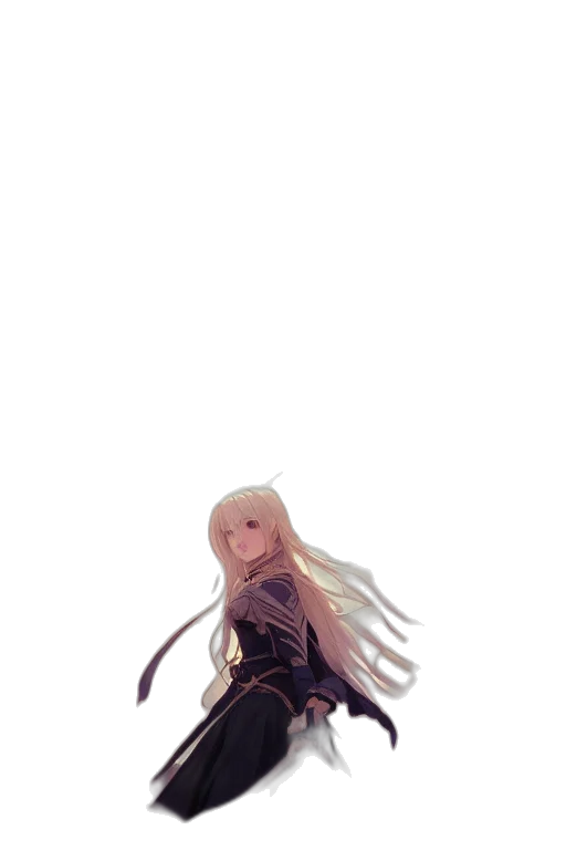 dress, hair, sword, weapon transparent PNG cut-out
