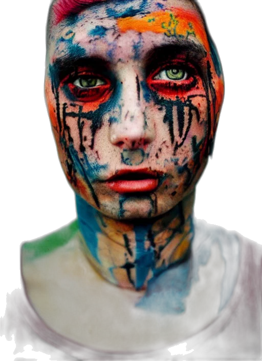 face, mask, creature, robot, photorealistic, concept art, watercolor, fantasy art transparent PNG cut-out