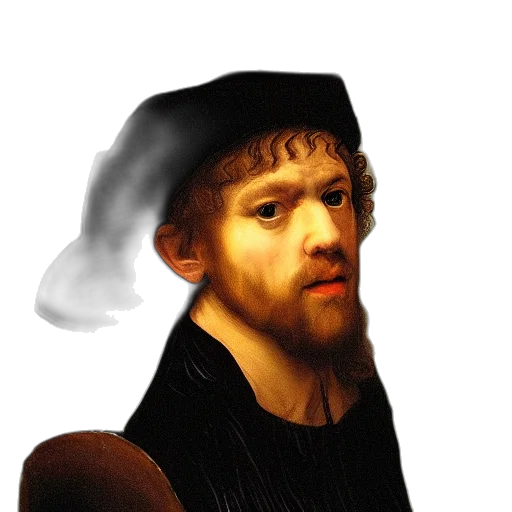 hat, face, crown, staff transparent PNG cut-out