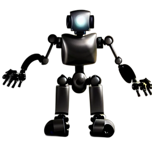 robot, staff, animal, creature, 3d render, concept art, pixel art, cartoon transparent PNG cut-out