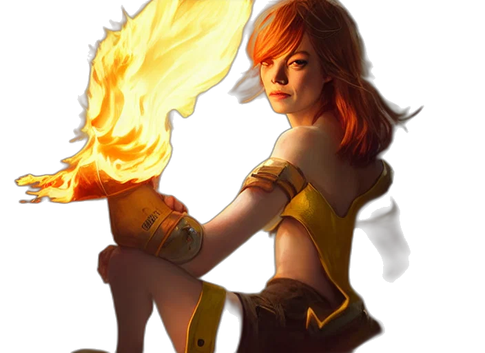 staff, fantasy art, concept art, comic book art transparent PNG cut-out